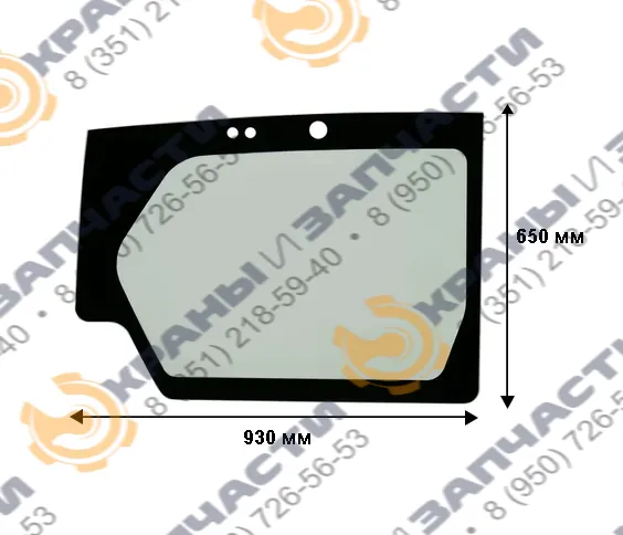 Стекло дверное нижнее левое 2018 года 4865461 для экскаватора Caterpillar 323 2018