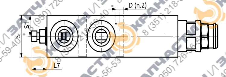 Односторонний балансировочный клапан A060461.12.00 HBS - чертеж 2