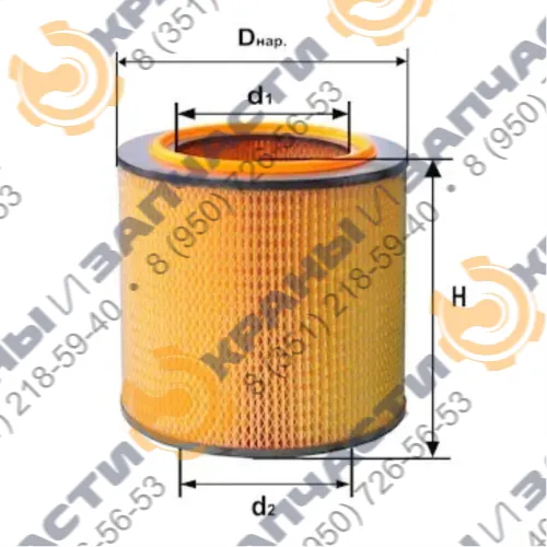 Фильтр воздушный DIFA 4302M