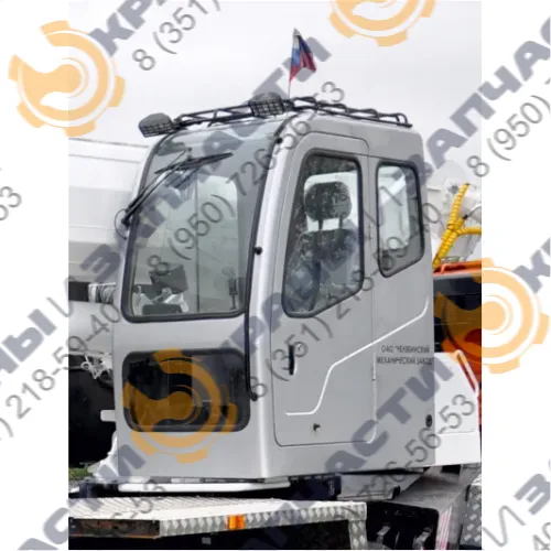 Стекло дверное RSG 005 (780х745) для автокрана Челябинец (новая кабина) КС-45721, КС-55730, КС-55732, КС-55733