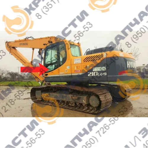 Стекло двери нижнее левое 390х990 71Q6-02030; 71Q6-02031 гусеничного и колесного экскаватора HYUNDAI ROBEX lc-210, lc-290, lc-300, lc-330