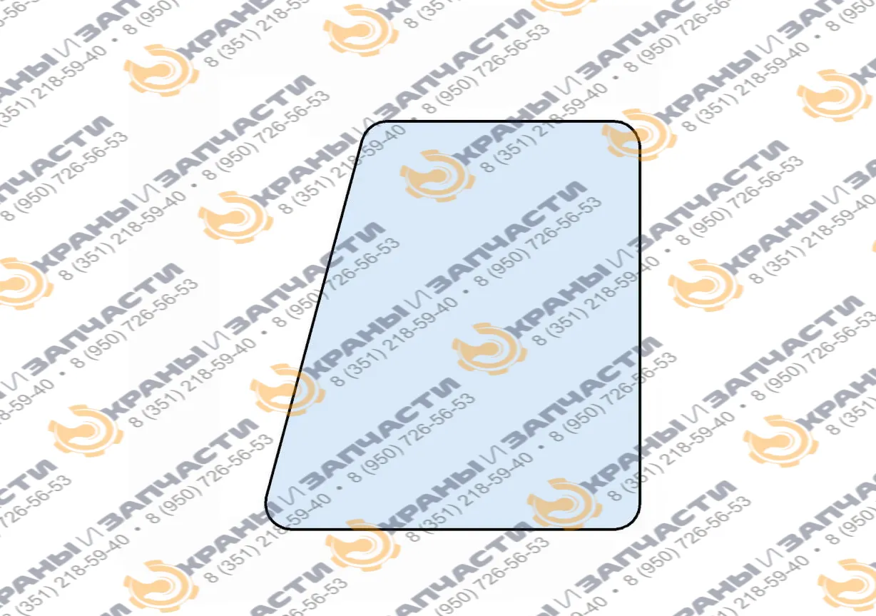 Стекло боковое дверное (большое) У.7810.5.045 (830х778) для автокрана Челябинец КС-45721, КС-55730