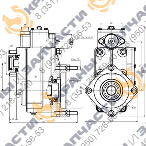Коробка отбора мощности МП49-4209010-30