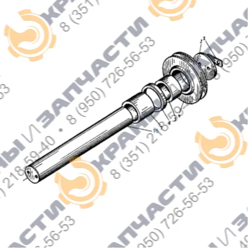 Ось 23-15040-32 стрелы ж/д крана КДЭ-163, КДЭ-253, КЖДЭ-16, КЖДЭ-25