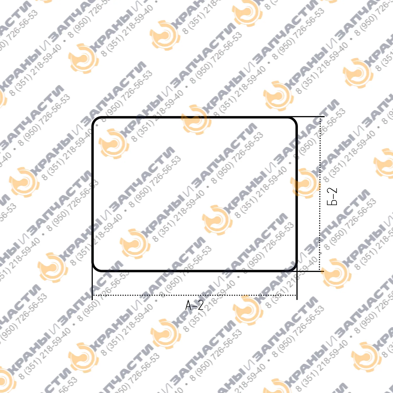 Стекло кабины 5Т-4391 (триплекс) мостового крана