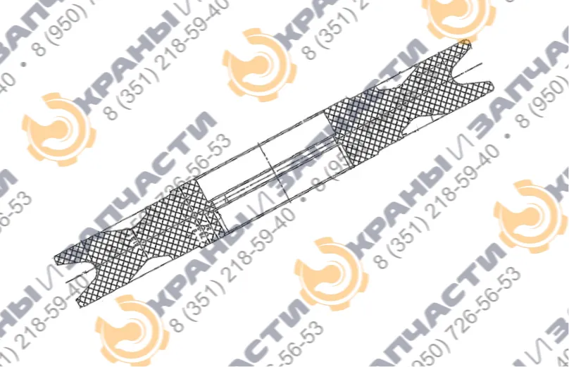 Блок канатный КБ-405.1.00.0012А для SMK-10.200 (КБ-408.21), SMK-10.180 - чертеж 1