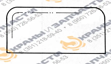 Стекло трёхслойное Б-5Н (871х395)