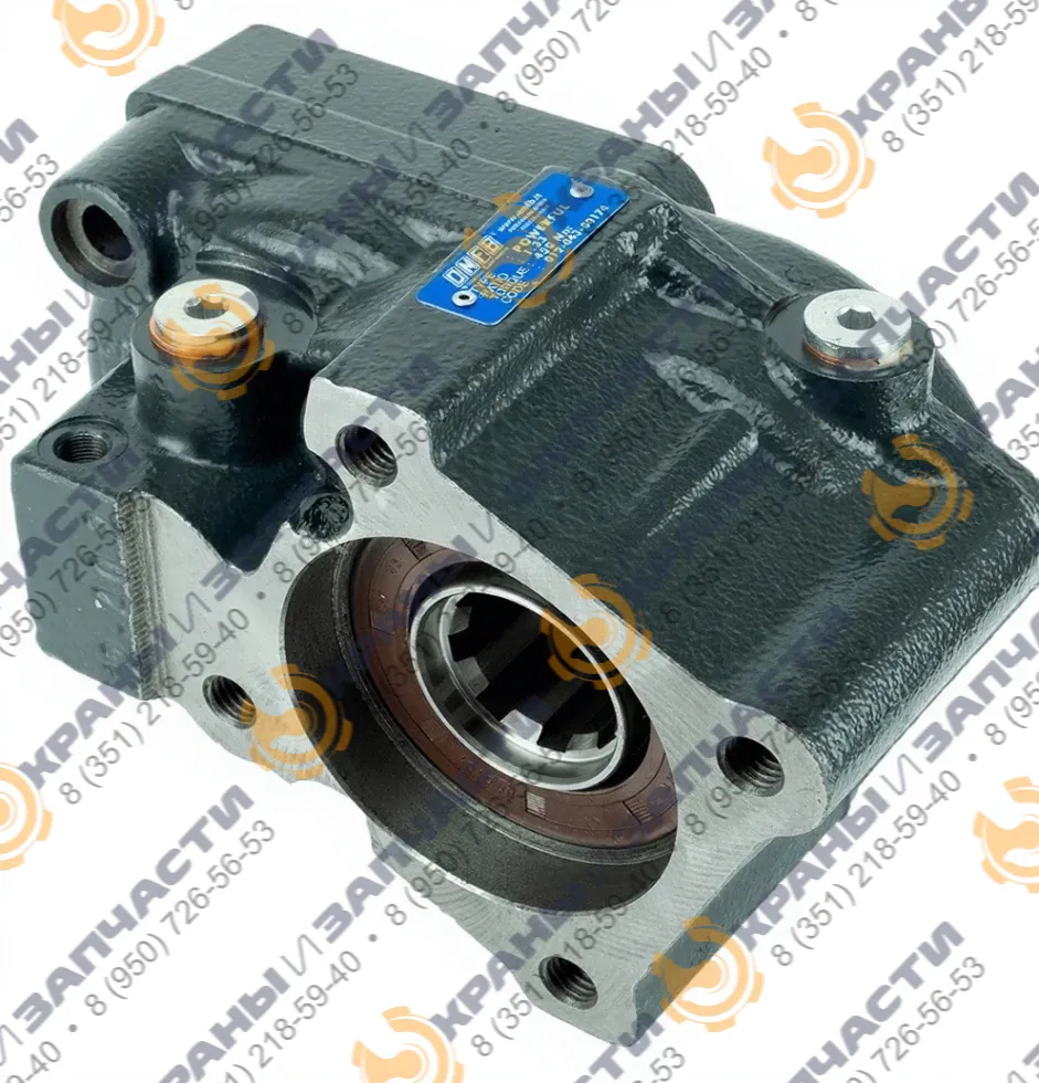 Коробка отбора мощности ISO (450Нм) для КПП ZF 6S, 9S, 16S с пневмоуправлением