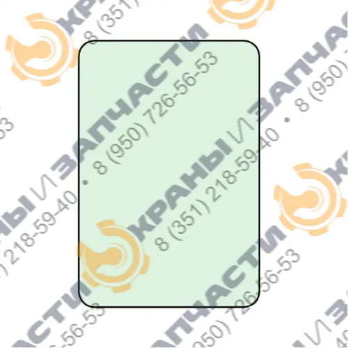 Стекло дверное 756х725-1 гусеничного крана ДЭК-401