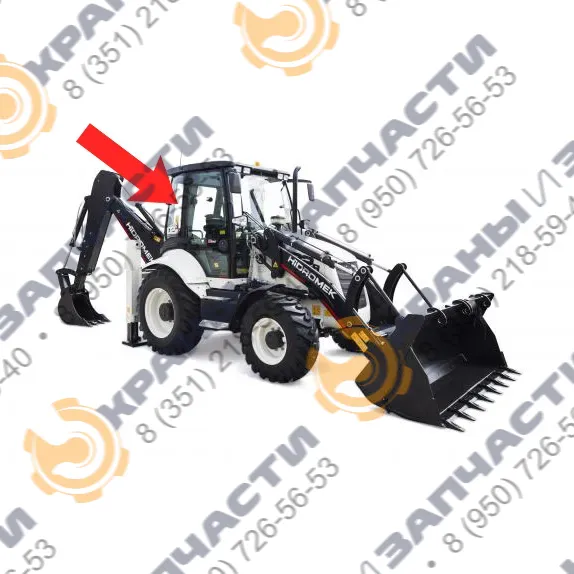 Стекло кузова Hidromek HMK102S, HMK102b заднее правое F33/21022 