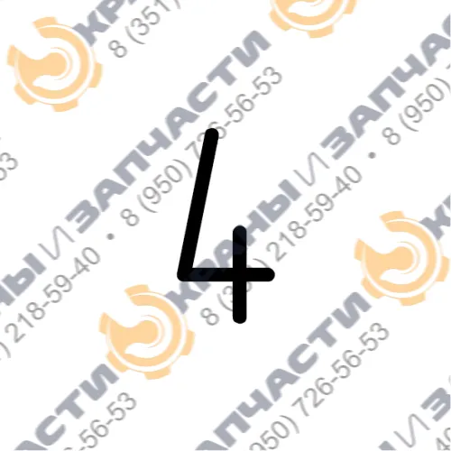 Ось 4-01050-29, 4-01050-09А 555166 для железнодорожных кранов КДЭ-163, КДЭ-253