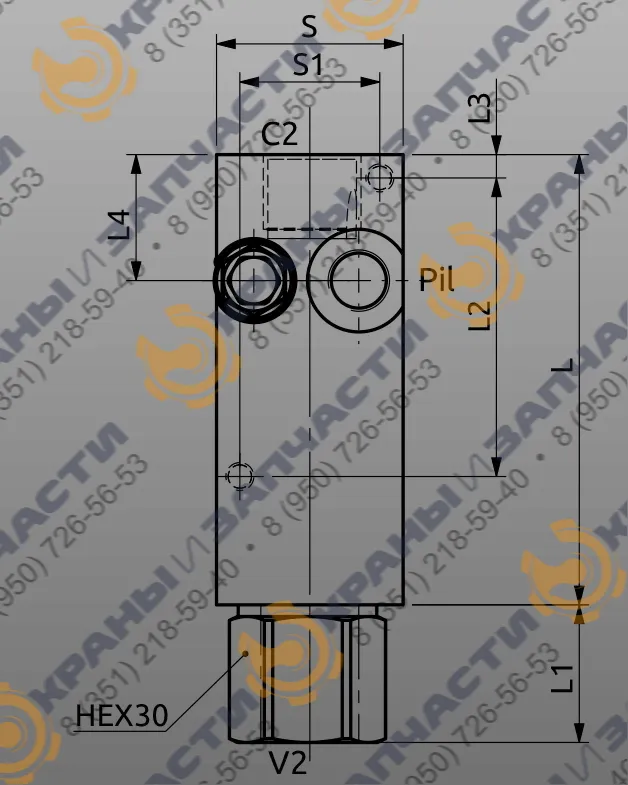 Чертеж Клапан EV636 A060461.15.00 HBS