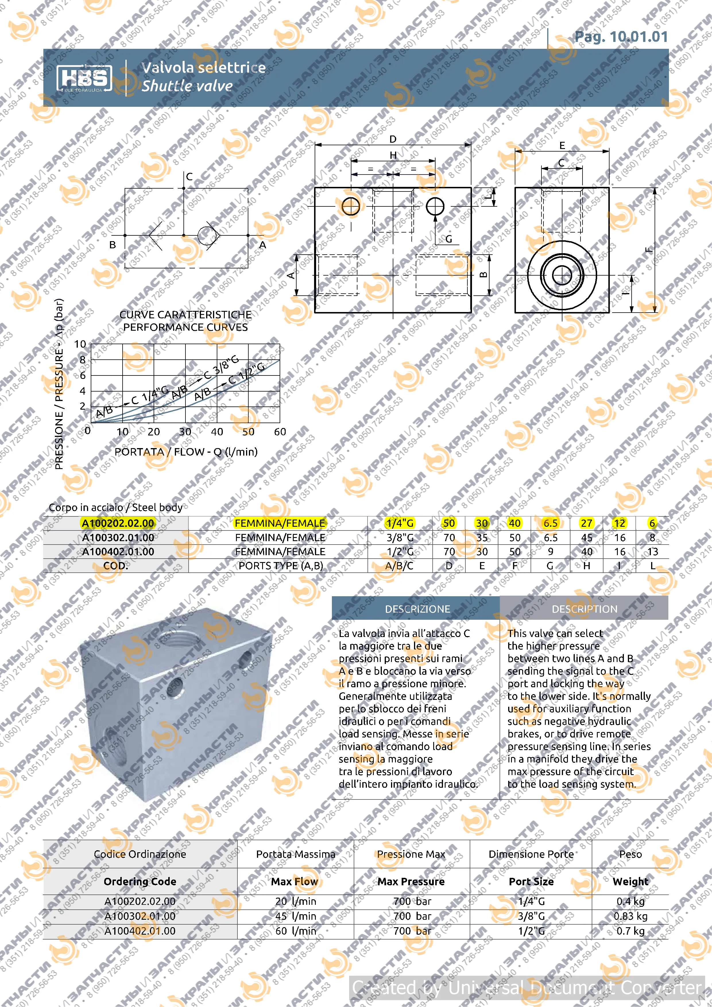 Чертеж Клапан VU SF01, А 100.202.01.00, А100202.02.00, A100402.01.00, A100302.01.00