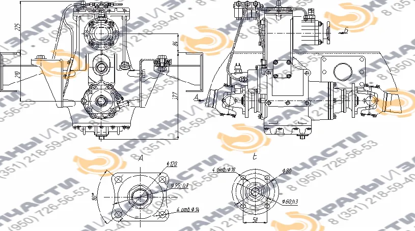 Коробка отбора мощности МП77-4210010-70(75,77)