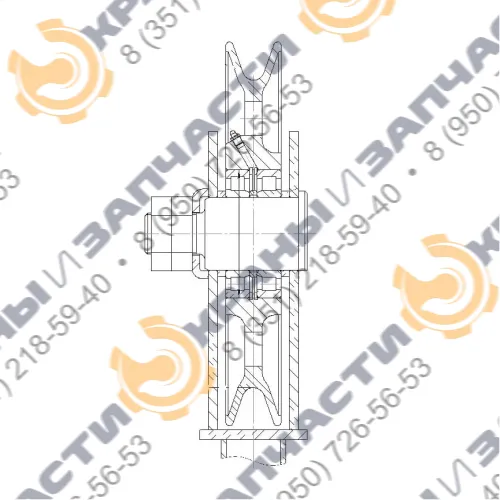 Блок канатный КБ-408.21.00.00.080 для SMK-10.200 (КБ-408.21) и SMK-10.180