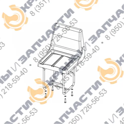 Сиденье КС-4572.59.000 автокрана Челябинец 25 тонн