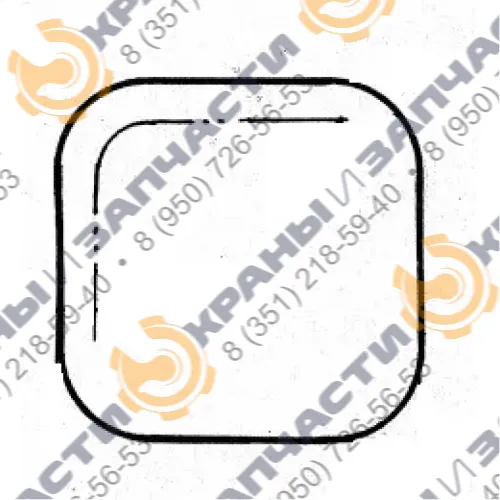 Стекло трёхслойное Б-5Н (399х399) кабины башенного крана КБГС-450 261933.07