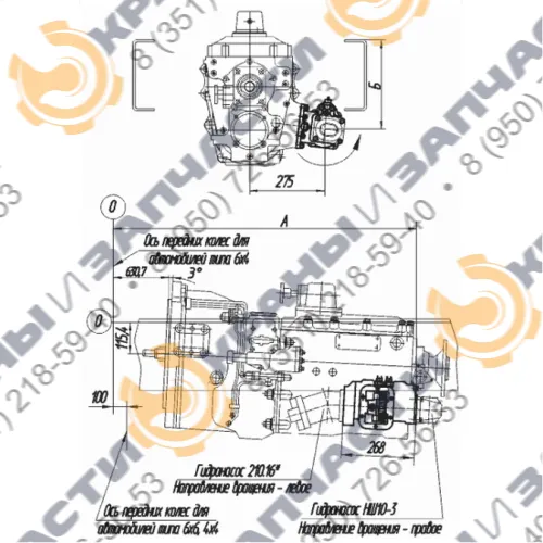 Коробка отбора мощности МП74-4202010-11