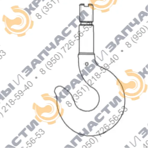 Крюк однорогий (траверса) КС-12.5/20.08.00.001Б козлового крана КК-16/20
