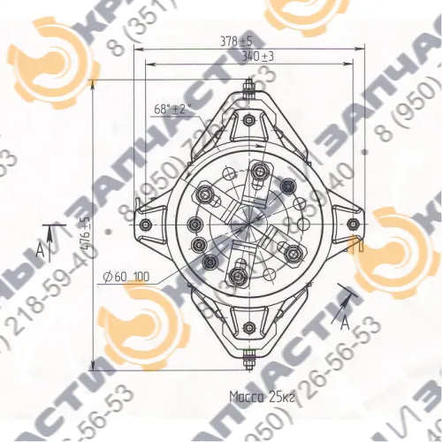Токоприемник (токосъемник) кольцевой К-3104
