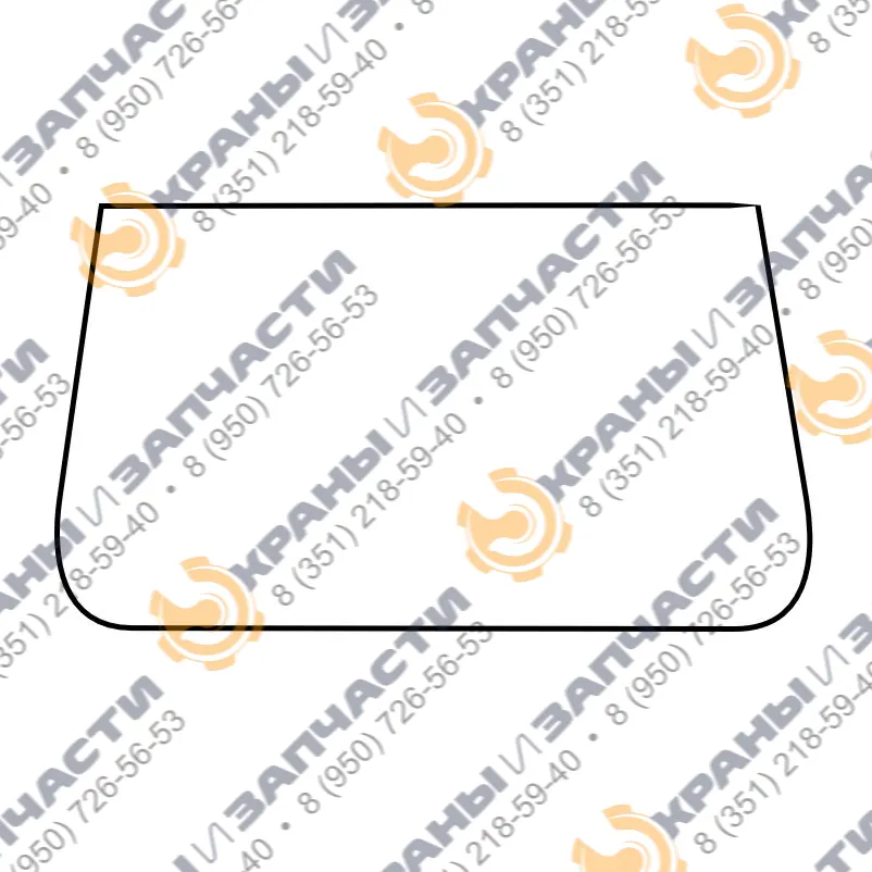 Стекло кабины 500х910 мостового крана Q=2,5, Q=5