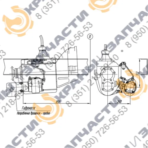 Коробка отбора мощности МП69-4202010-20