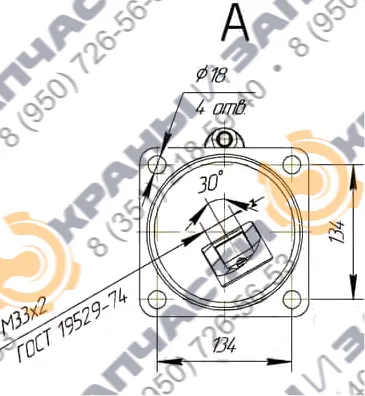 Чертеж Гидроцилиндр вывешивания опор КС-55717М.31.200 автокрана Ивановец КС-45731М1, КС-45731М2, КС-45717М1