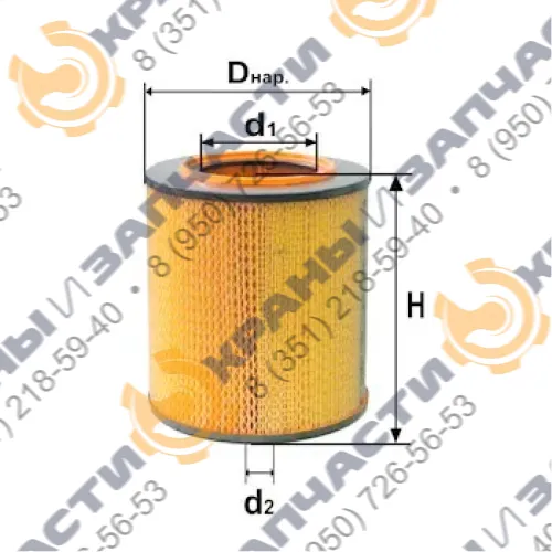 Фильтр воздушный DIFA 4317M