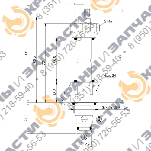 Клапан Atlantic fluid tech CEBD-001-NAFN CE000206 с электромагнитным приводом (соленоидный) 