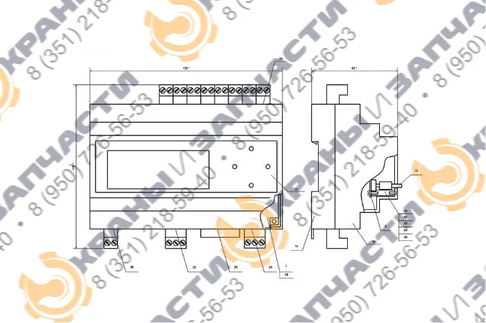 Контроллер поворотной части КПЧ-11 - чертеж 1