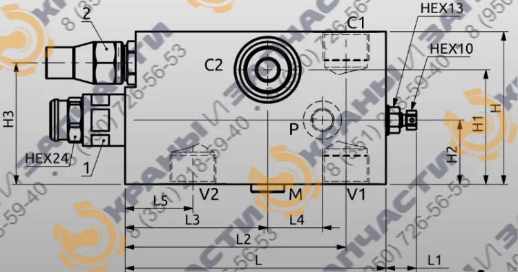 Чертеж Клапан EV3880A A060696.01.00 HBS