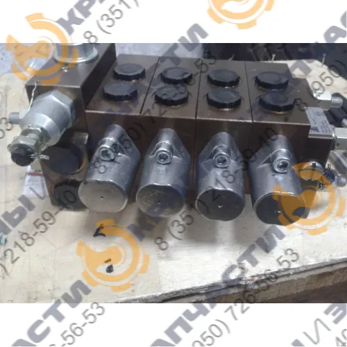 Гидрораспределитель РМ-12-44 4 секционный механическое управление на автогидроподъемники (С.-Пб.) АПГ-22, автокраны Юрга производство Агат