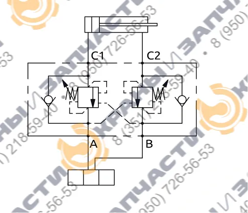 Двухсторонний балансировочный клапан A070461.02.00 HBS - чертеж 3