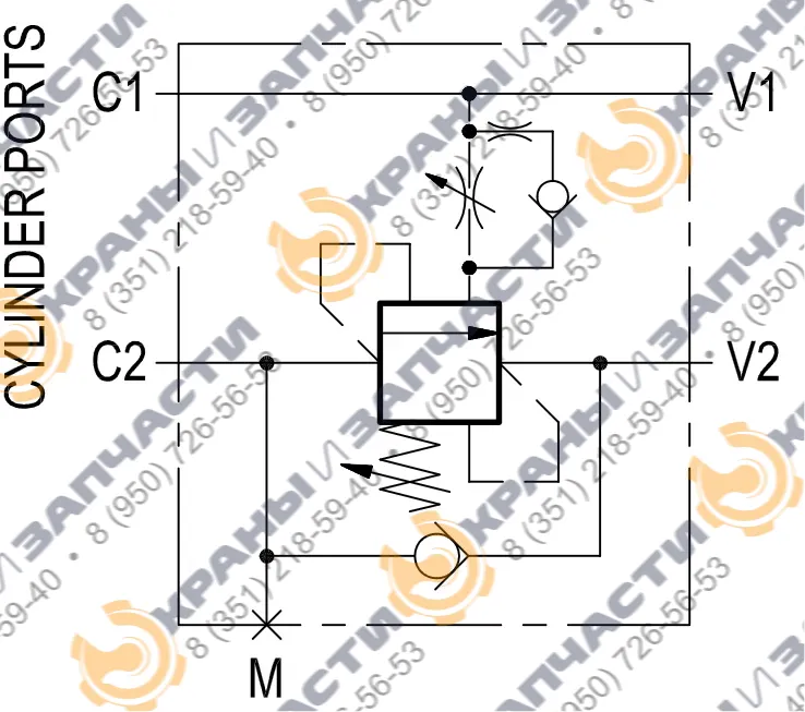 Чертеж Клапан Oil Control 08458513033500C