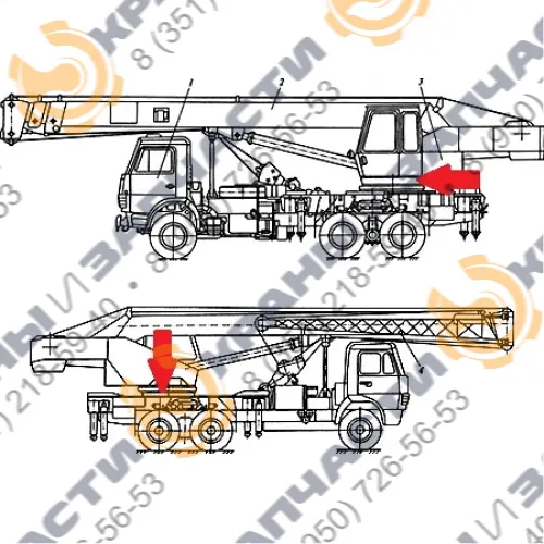 Вал-шестерня КС-2574.28.219 редуктора поворота Галичанин Клинцы