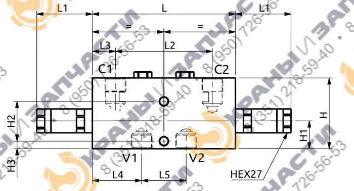 Чертеж Клапан EV1826 B070600.01.00 HBS