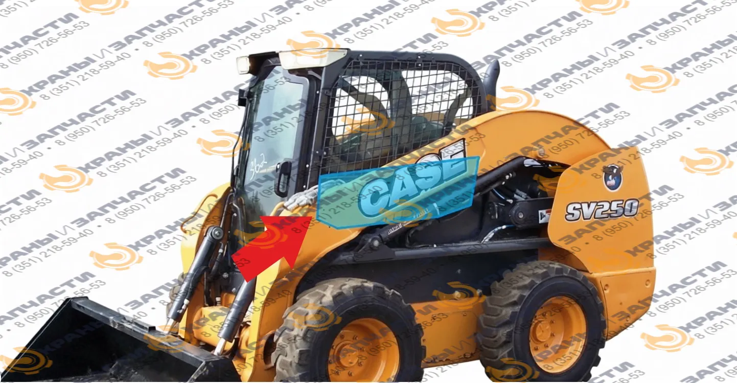 Боковое стекло погрузчика Case SV250/185, 2037740, лев./прав.