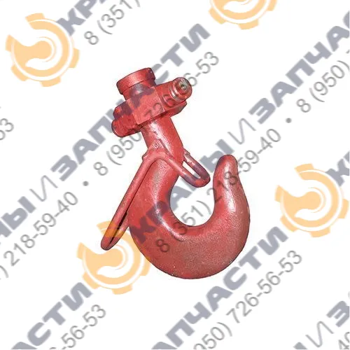 Крюк с траверсой и подшипником КС-3577-3.63.350 (18А) для крюковой подвески автокрана Ивановец КС-3577-2, КС-3577-3, КС-3574, КС-35714