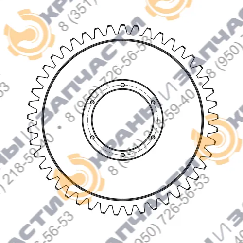 Колесо зубчатое ККС-20/5-32.06.04.001 для козлового крана ККС-20/5-32  45 зубьев