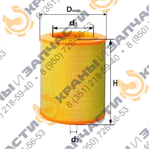 Фильтр воздушный DIFA 4314