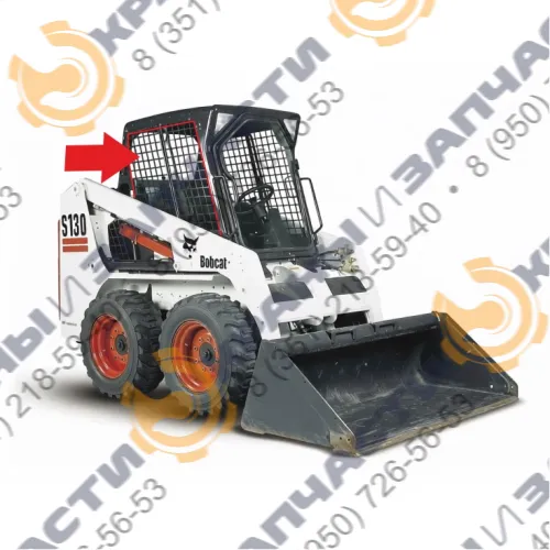Стекло боковое левое/правое подвижная форточка 7003481 для мини-погрузчика Bobcat S130, 150, 160, 175, 185, 205, 250, 250, 330 (сталинит)