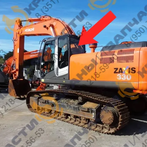 Стекло заднее 4651656 для гусеничного экскаватора HITACHI ZX-330-3, ZX-240-3, ZX-200-3