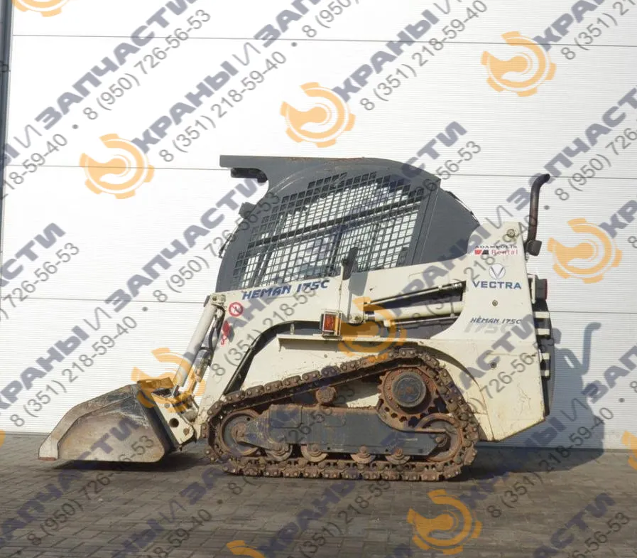 Стекло лобовое под клей (закаленное) для мини-погрузчика Heman 175C