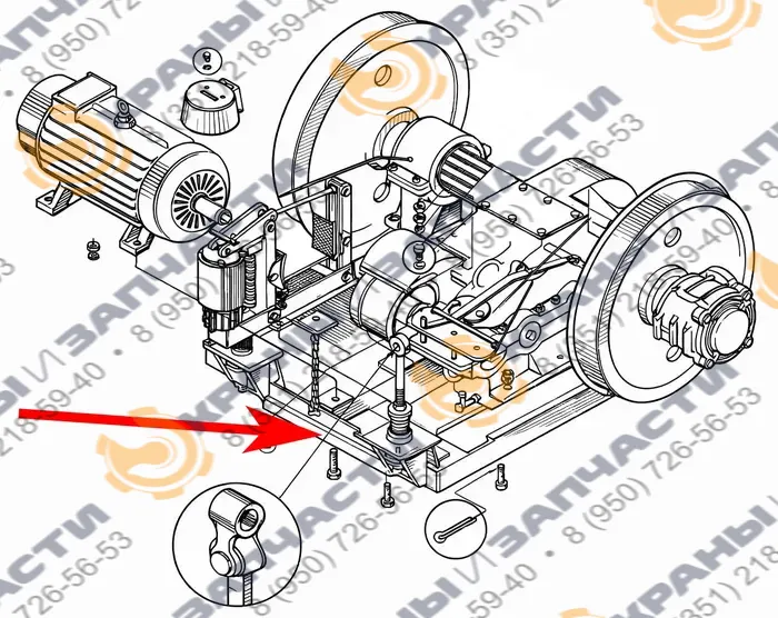 Рама 4-09060А ж/д крана КДЭ КМЗ 1 Мая