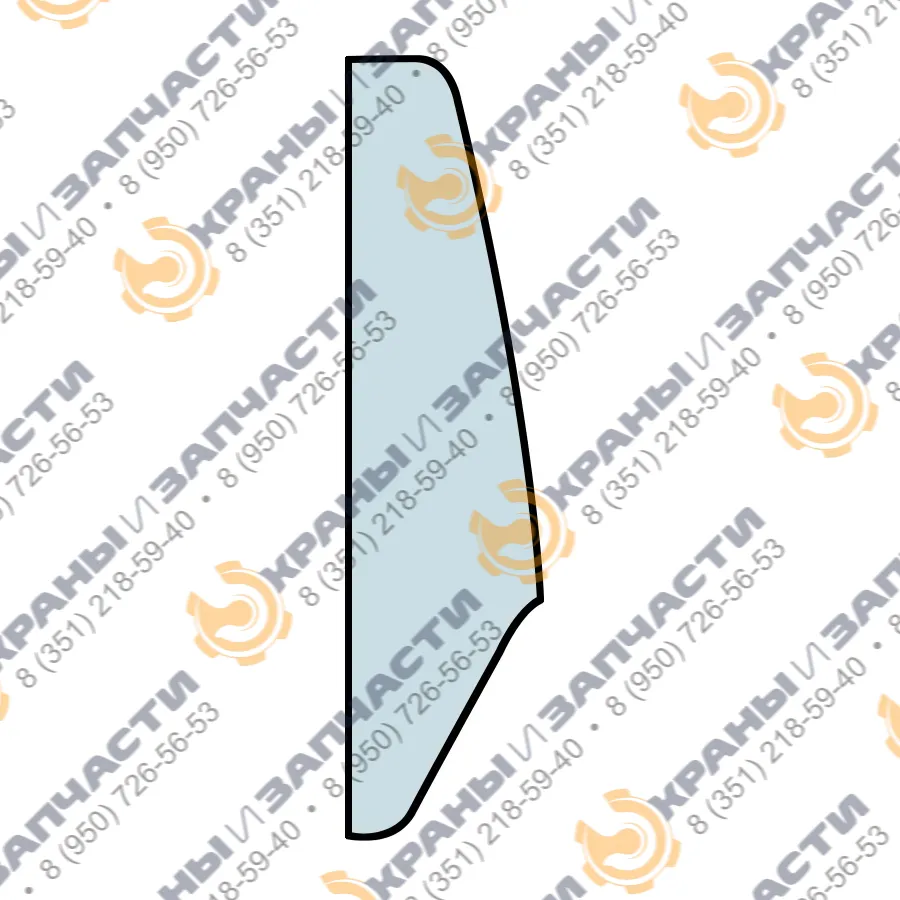 Стекло лобовое правое (закаленное) 71LM-26032 71LM-26022 для погрузчика фронтального Нуundai HL780-9s, HL770-9s