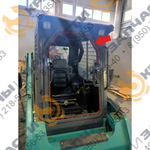 Стекло лобовое(закаленное) для мини-погрузчика Sunward SWL2820.