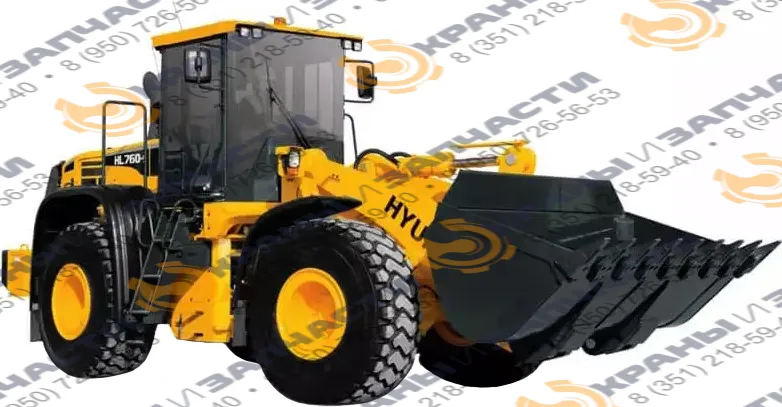 Стекло дверное левое (закаленное) для погрузчика фронтального Нуundai HL760-7a