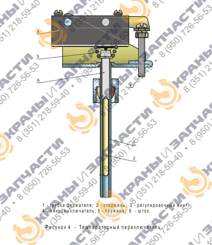 Температурный переключатель 965-8101150 - чертеж 1