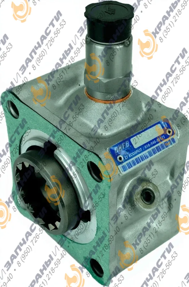 Коробка отбора мощности ISO для КПП ZF 6S, 9S, 16S с установленным датчиком и пневмофитингом