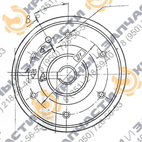 Шкив 525-3096 d=200 хода крана ККС-10 Бурейский механический завод